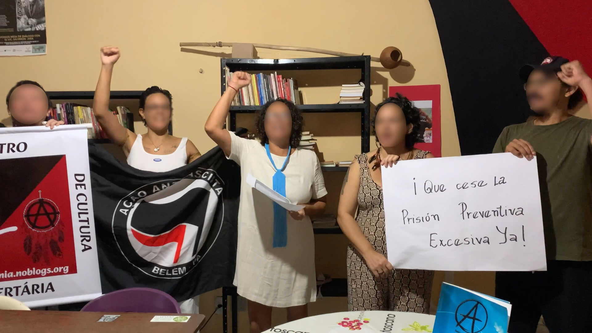 Atividade de solidariedade aos presos políticos no Estado de Oaxaca – México