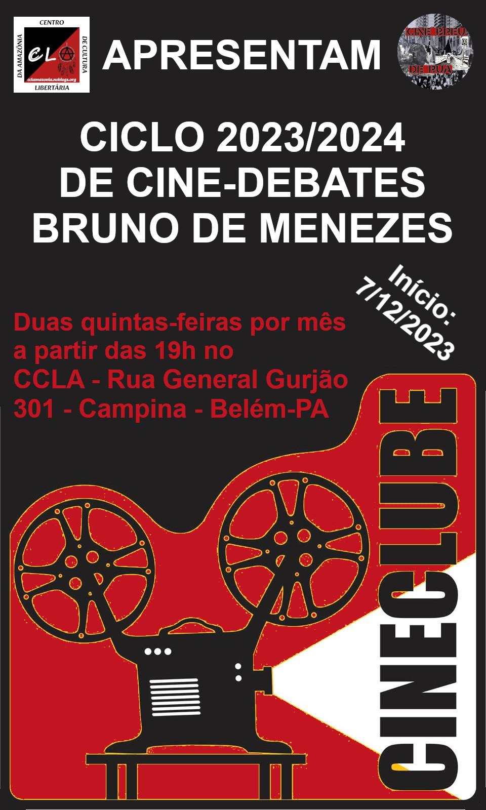 Vai começar o ciclo de cine-debates Bruno de Menezes no CCLA