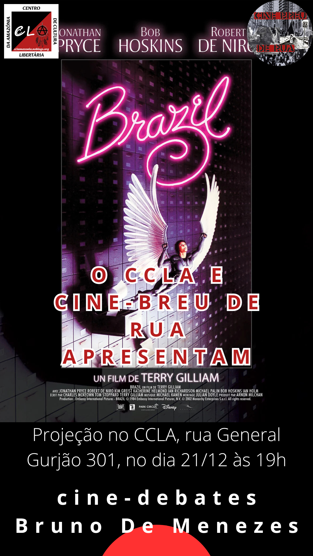 Segunda sessão do ciclo de cine-debates: Brazil (Terry Gilliam, 1985)