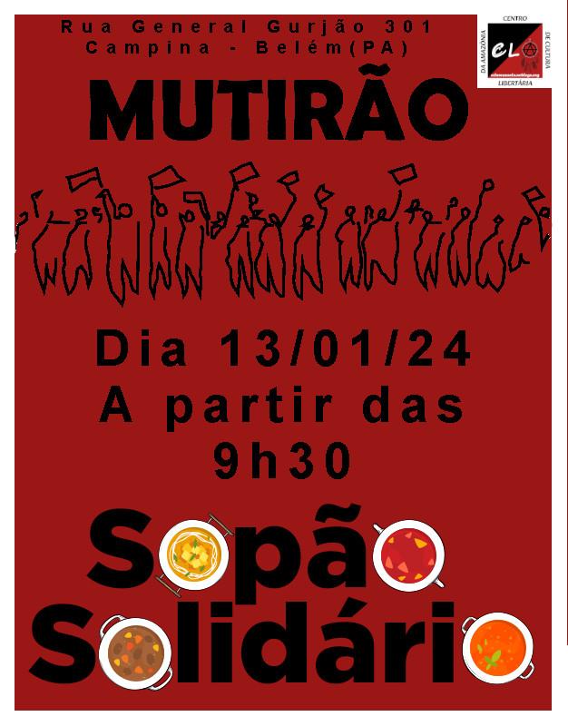 Dia de mutirão é dia de sopão solidário!