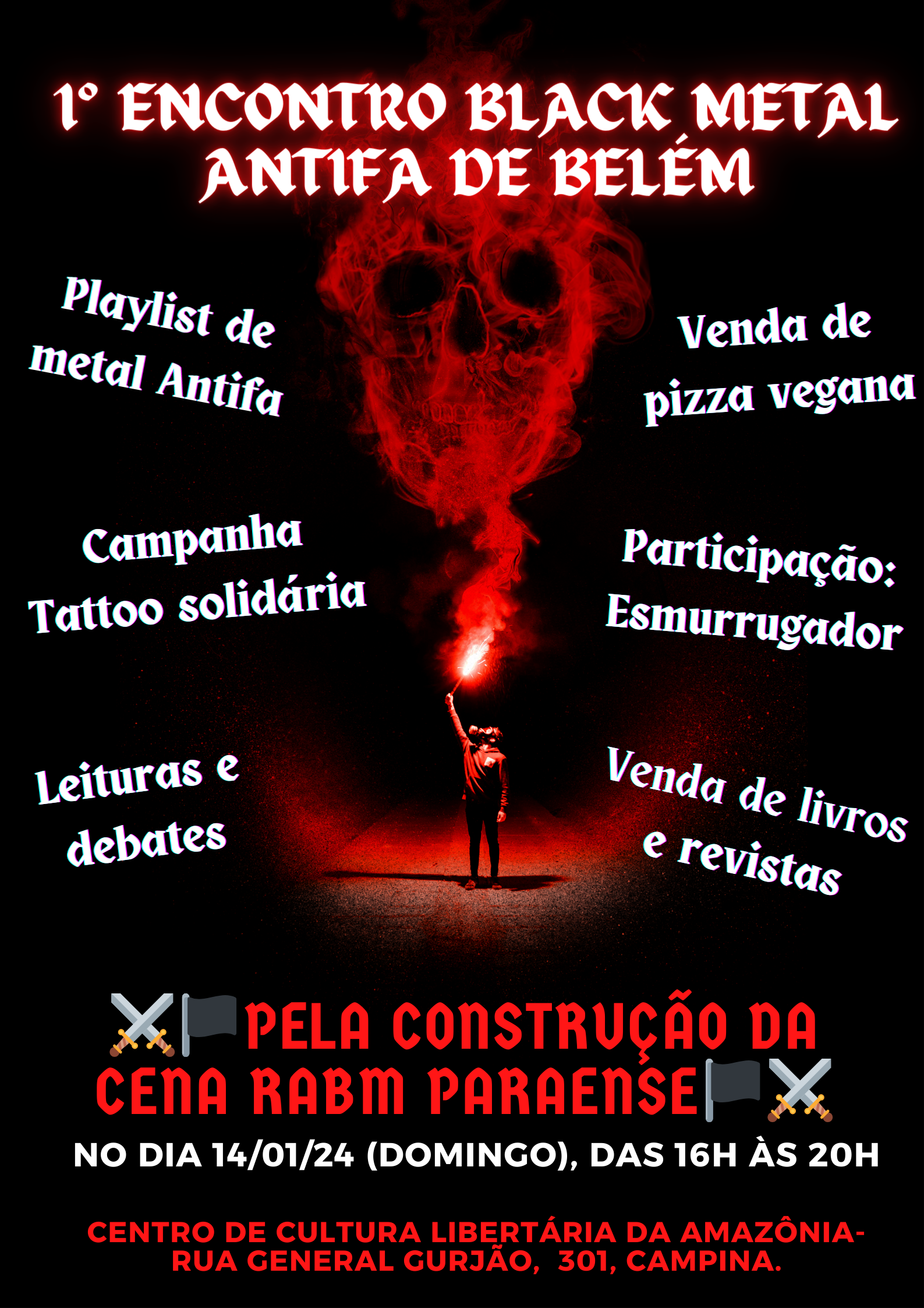 1° encontro Black Metal Antifa de Belém